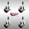 Service Caster 3 Inch 316SS Soft Rubber Swivel 7/8 Inch Expanding Stem Caster Set Brake SCC SCC-SS316EX20S314-SRS-TLB-78-4 - alternate 2